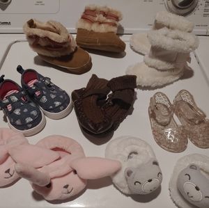 Baby shoes boots booties slippers bundle lot infan